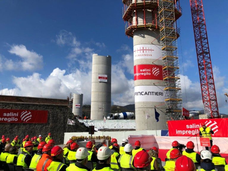 Conclusa l’ultima delle pile che sosterranno il nuovo ponte di Genova
