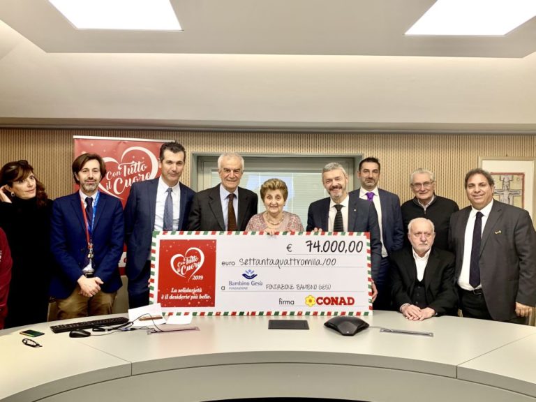 Conad Nord Ovest sostiene Fondazione Bambino Gesù