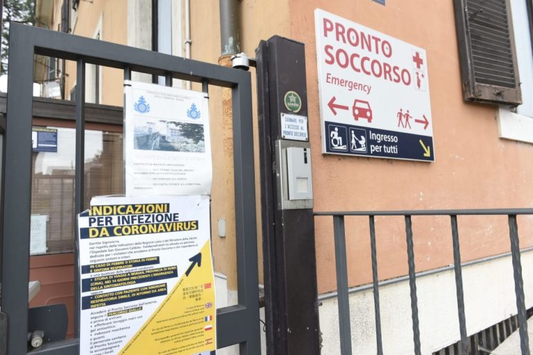 Coronavirus, in calo del 20% gli accessi ai Pronto soccorso