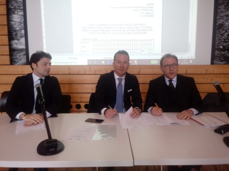 Fiaip Palermo firma convenzione con Ape Confedilizia
