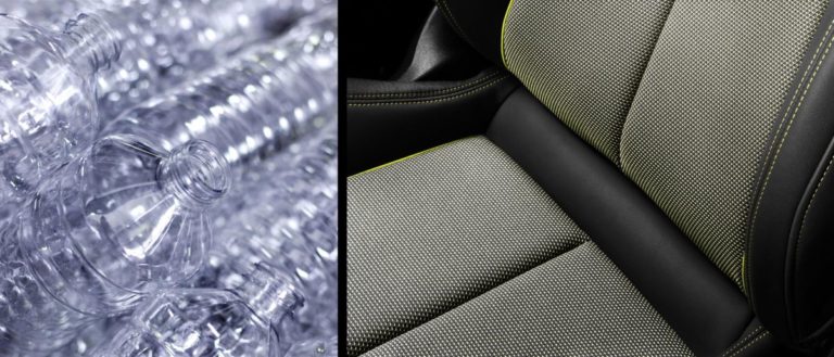 Su Audi A3 rivestimenti da bottiglie riciclate