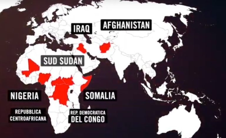 Un bambino su 5 vive in zone di conflitto