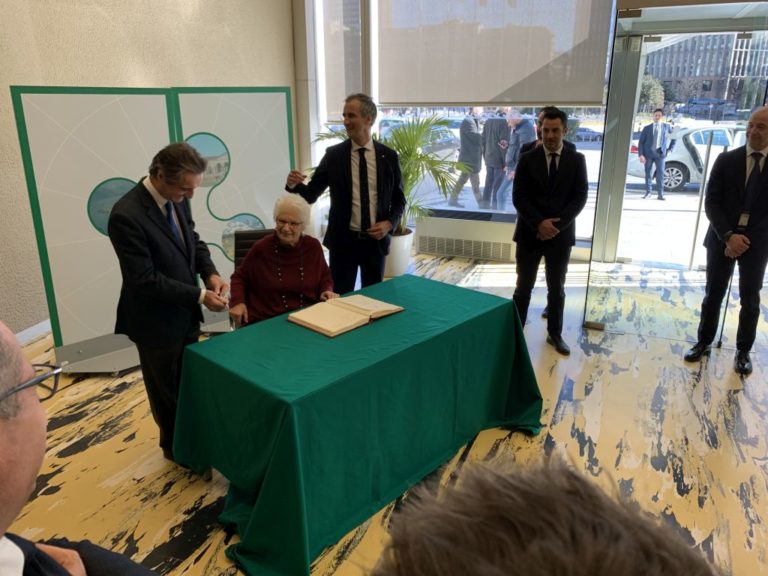 Liliana Segre in Consiglio regionale