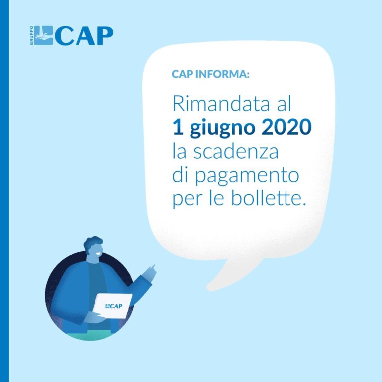 Da Gruppo Cap, bollette posticipate, giochi e musica