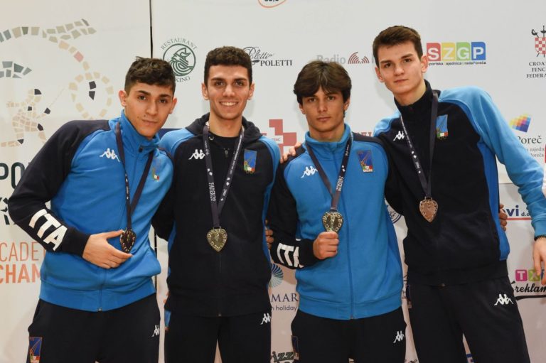 Agli Europei Cadetti argento per i team azzurri di spada e fioretto