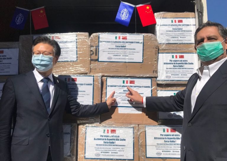 Coronavirus, arrivate in Liguria 50.000 mascherine dalla Cina