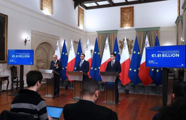 Coronavirus, Governo Maltese annuncia misure per 2 mld