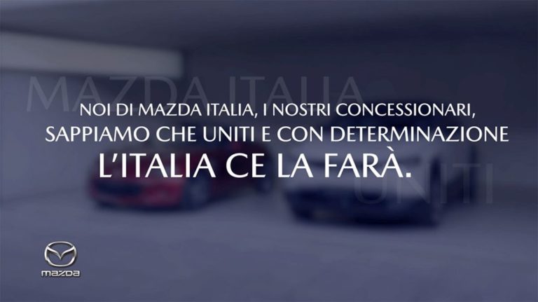 Mazda “Se uniti, l’Italia ce la farà”