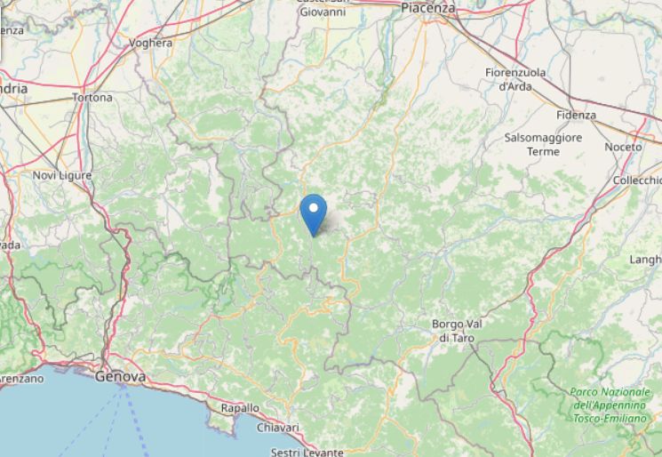 Scossa di terremoto 4.2 nel piacentino