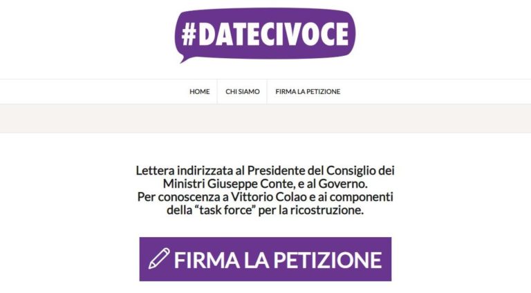 Donne e Coronavirus, 107 associazioni aderiscono a petizione #datecivoce