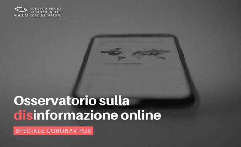 Coronavirus, l’Agcom studia le fake news
