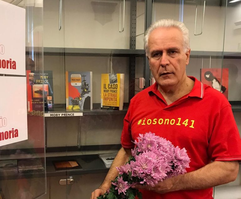 Moby Prince, Giani depone fiori all’Armadio della Memoria