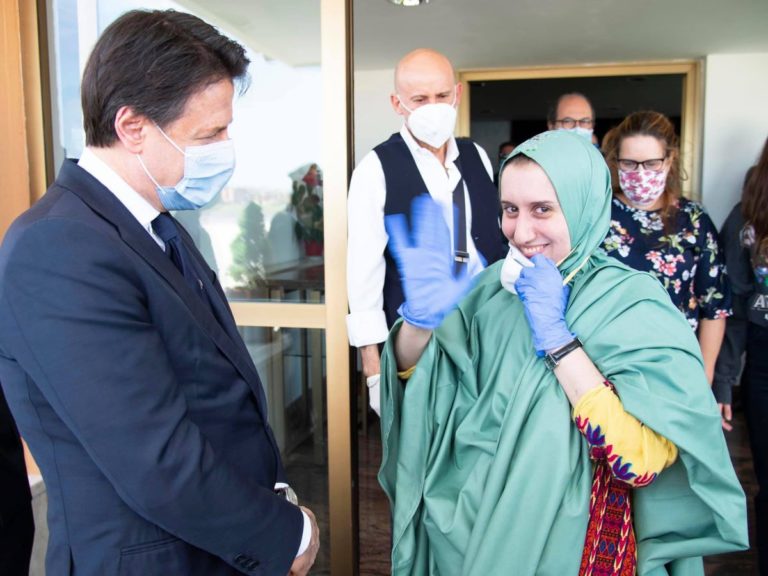 Silvia Romano è tornata in Italia