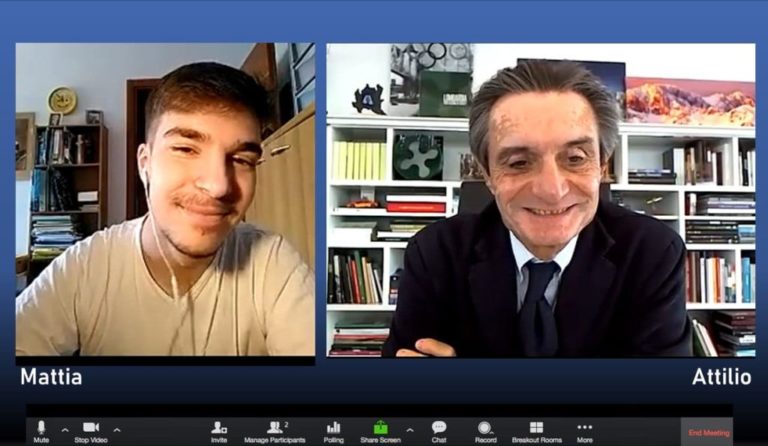 Maturità, Fontana chiama 18enne lombardo che ha sconfitto Covid