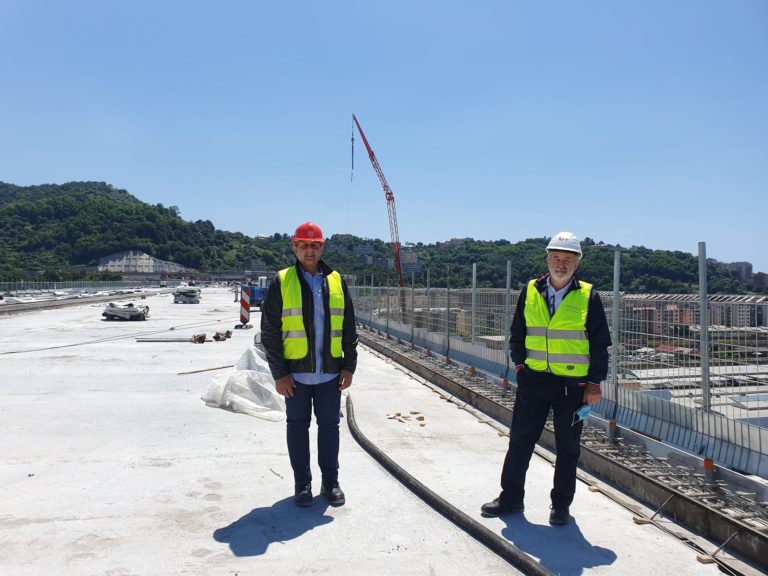 Toti visita nuovo ponte di Genova, “43 passi in memoria delle vittime”