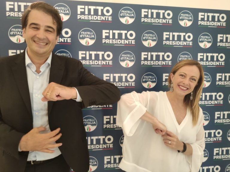 Fitto torna in campo per la Puglia, Meloni “Una scelta d’amore”