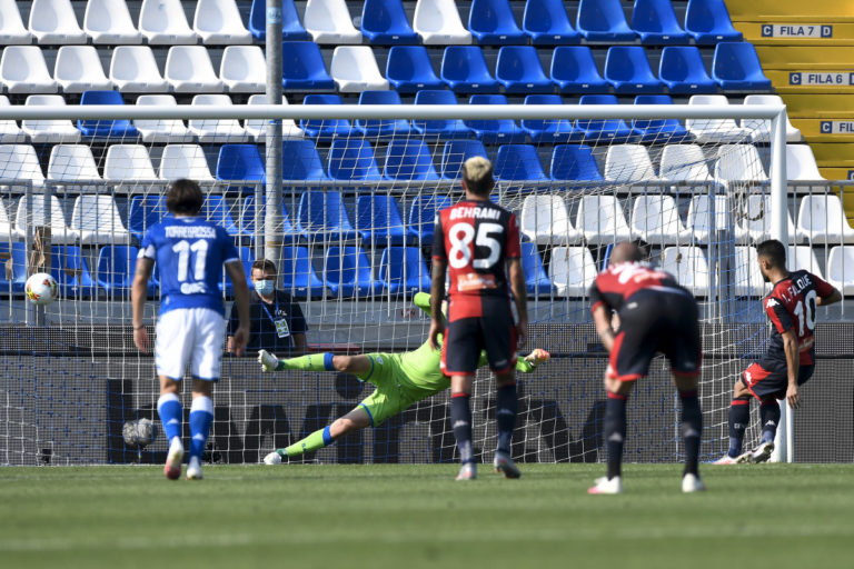 Due rigori e rimonta Grifone, Brescia-Genoa 2-2