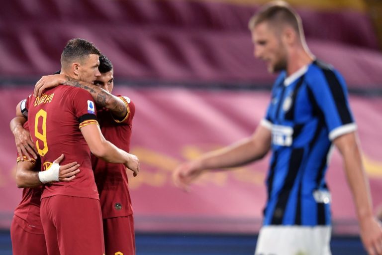 Roma-Inter 2-2, Lukaku pari di rigore e nerazzurri a -5 dalla Juve