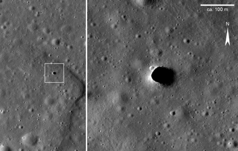 Su Luna e Marte enormi tubi lavici adatti per basi spaziali