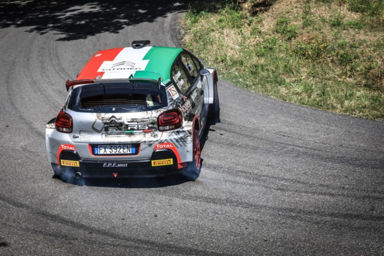 Crugnola e Citroën C3 R5 alla prima uscita dominano il Casentino