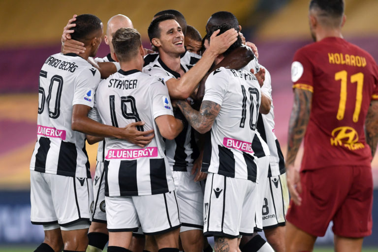L’Udinese espugna l’Olimpico, 2-0 alla Roma