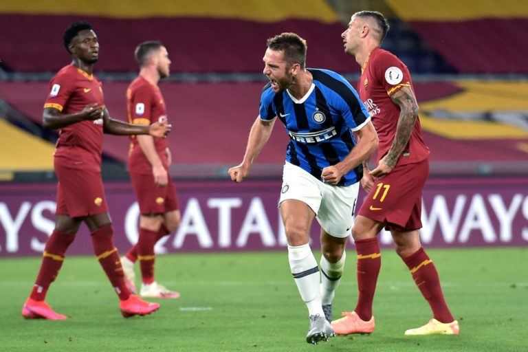 Roma-Inter finisce 2-2, nerazzurri a -5 dalla Juve