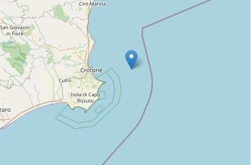 Scossa di magnitudo 3.5 sulla costa ionica crotonese