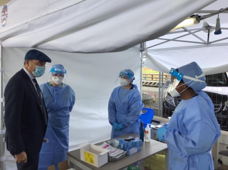 Coronavirus, sopralluogo Gallera in aeroporto Malpensa