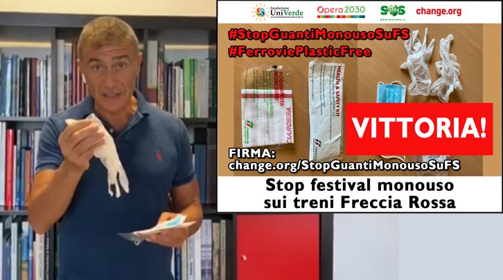 Trenitalia, via i guanti monouso dai kit per i passeggeri