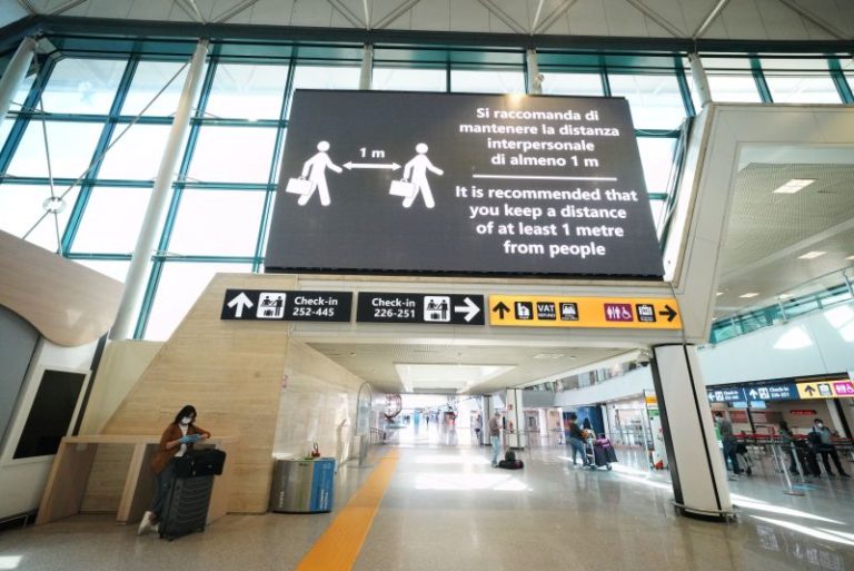 Misure anti-Covid, nuovo riconoscimento all’aeroporto di Fiumicino