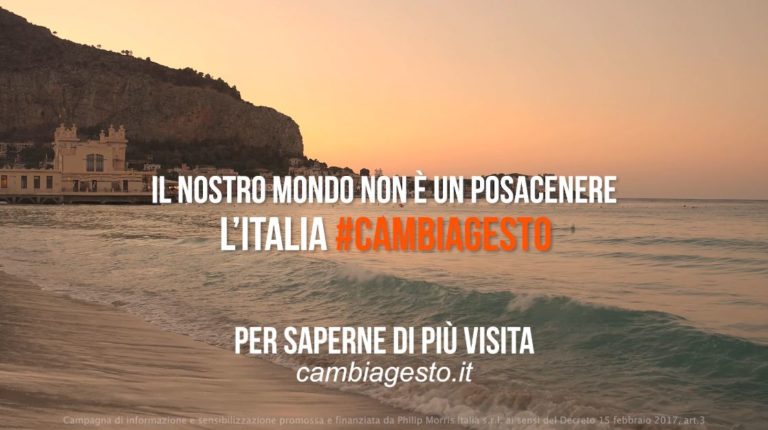 #cambiagesto, arriva a Roma la campagna contro i mozziconi di sigarette