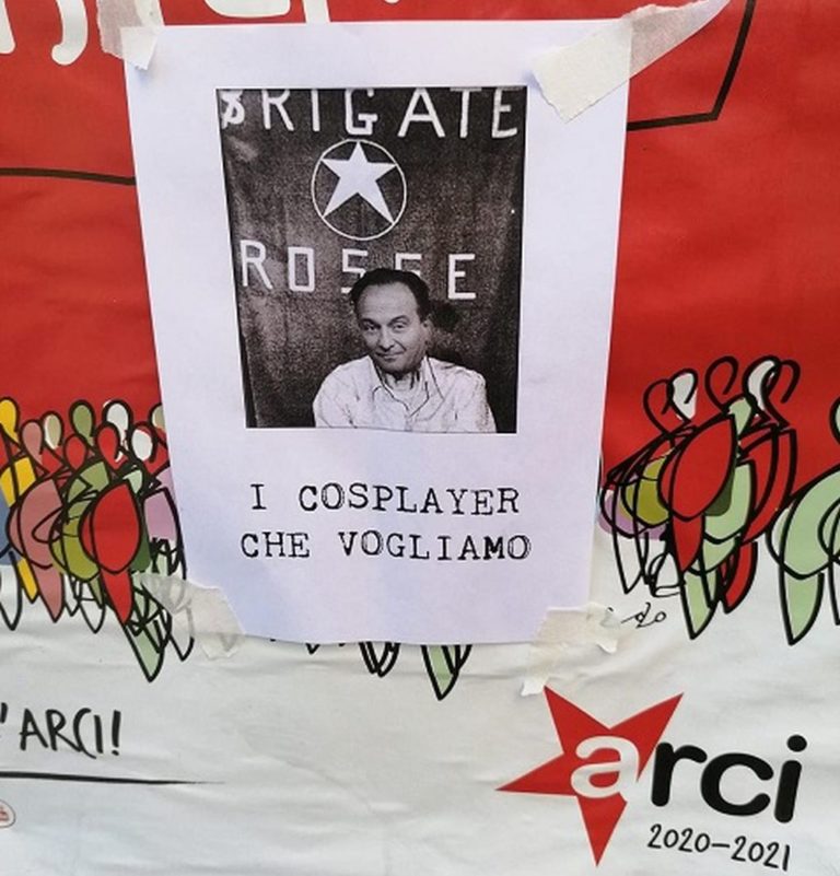 Manifesti choc a Torino, Cirio come Aldo Moro rapito da Br”