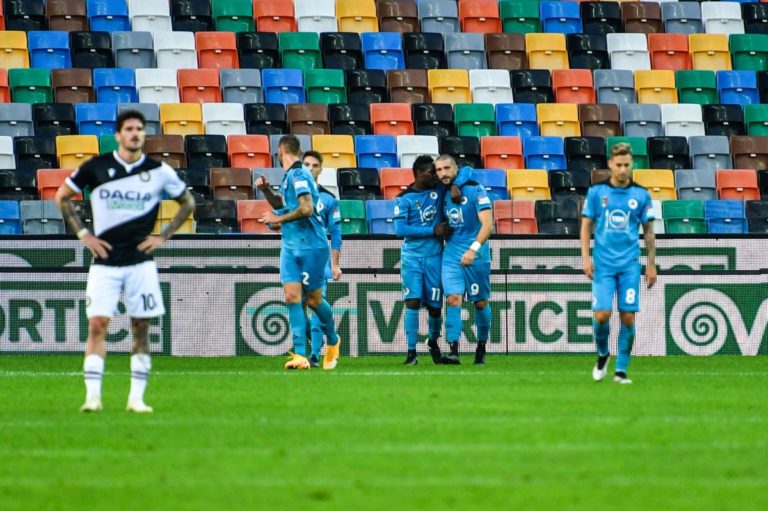 Doppietta di Galabinov, Spezia passa 2-0 a Udine