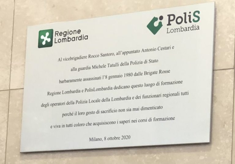Eccidio via Schievano a Milano, una targa in memoria delle vittime