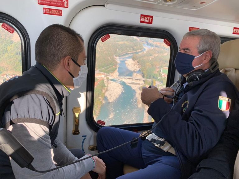 Danni maltempo, sopralluogo Borrelli in Piemonte “Saremo tempestivi”