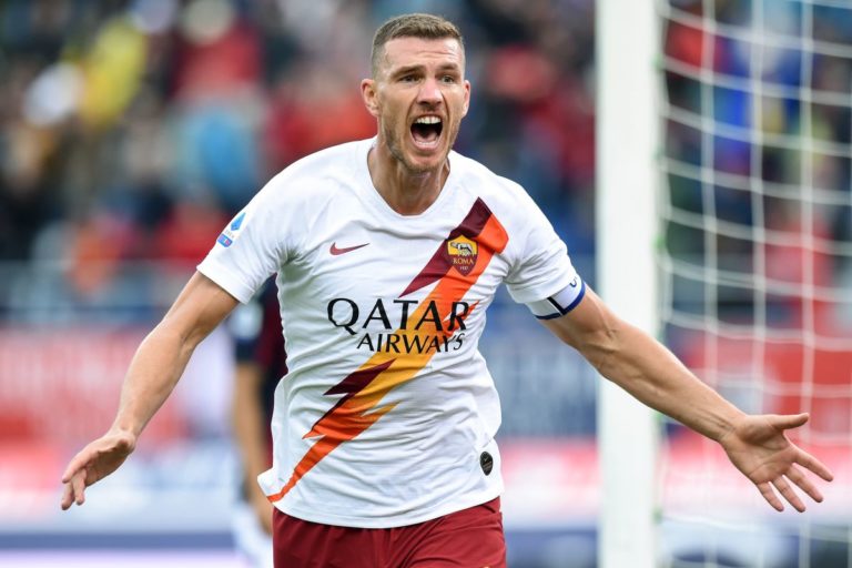 La Roma perde Dzeko, è positivo al coronavirus