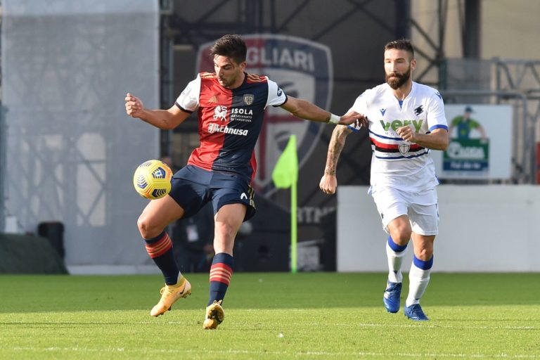 Cagliari-Sampdoria 2-0, Joao Pedro e Nandez in gol