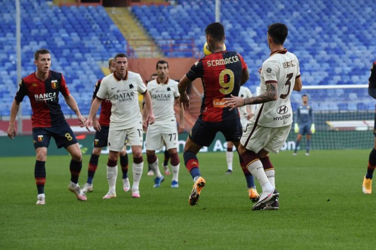 Genoa-Roma 1-3, tripletta per Mkhitaryan