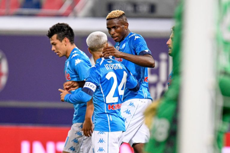 Il Napoli espugna Bologna, decide Osimhen