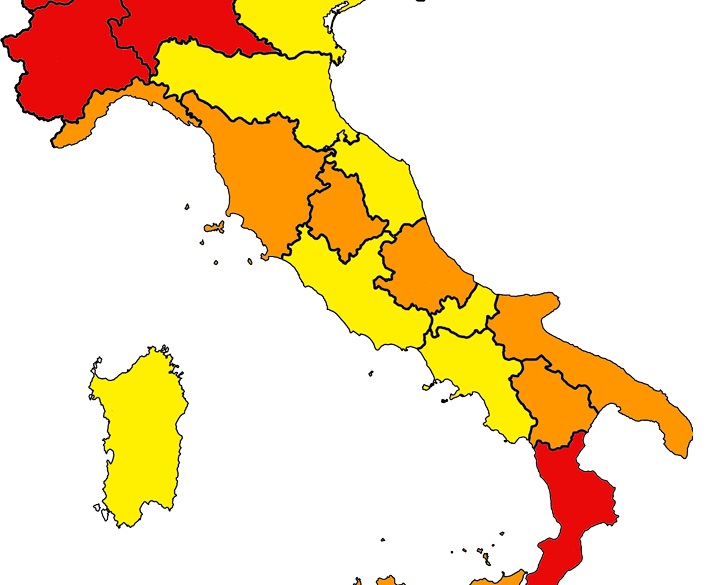 Coronavirus, Regioni chiedono al Governo un confronto sulle fasce Covid