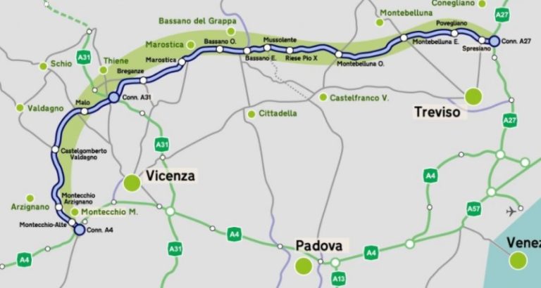 Veneto, apre il terzo tratto della Pedemontana