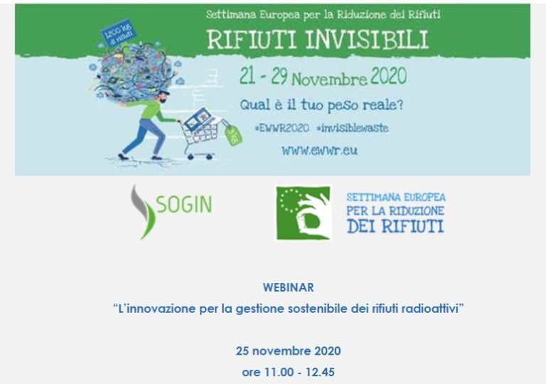 Sogin aderisce alla Settimana europea per la riduzione dei rifiuti