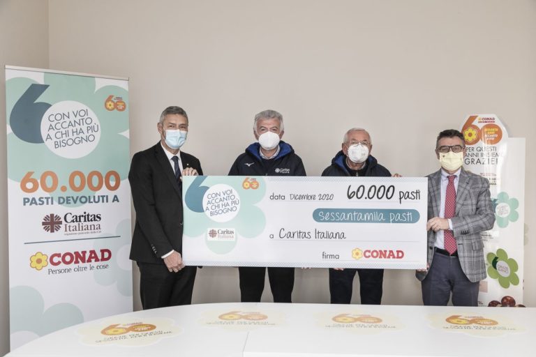 Conad Nord Ovest dona 60 mila pasti alla Caritas