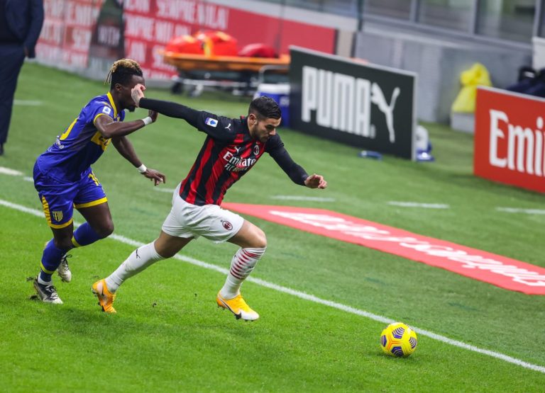 Milan 2-2 a Parma, rimonta con doppietta di Hernandez