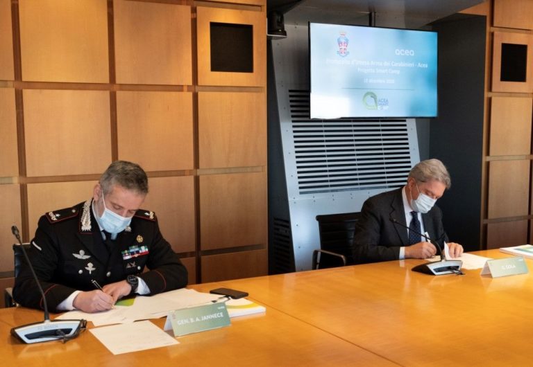 Accordo Acea-Carabinieri per mini impianto compostaggio Smartcomp