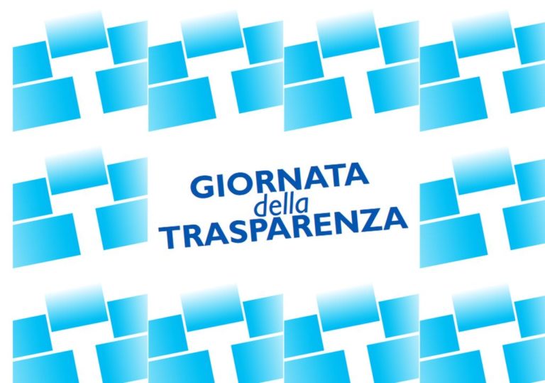Domani la giornata della trasparenza