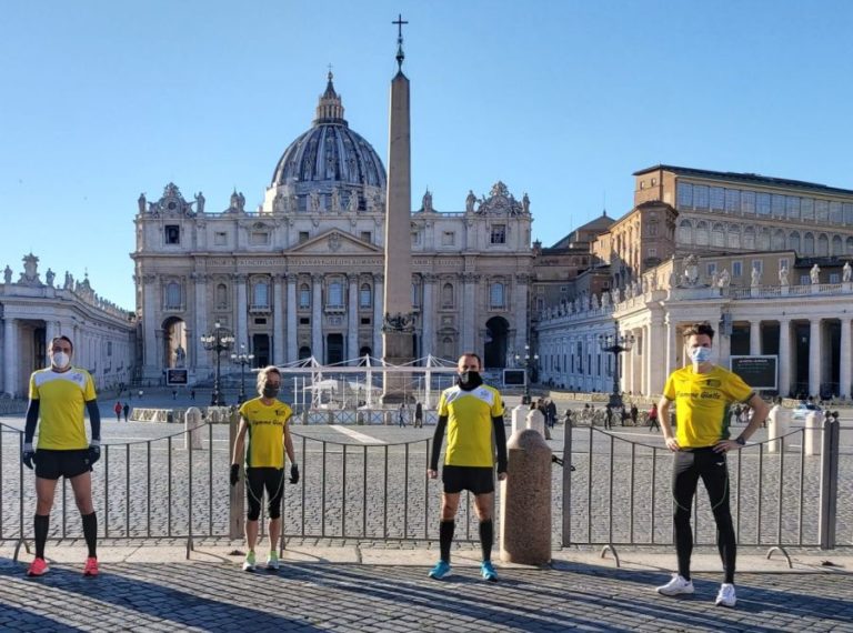 Fiamme Gialle e Athletica Vaticana sul percorso “Fratelli tutti”