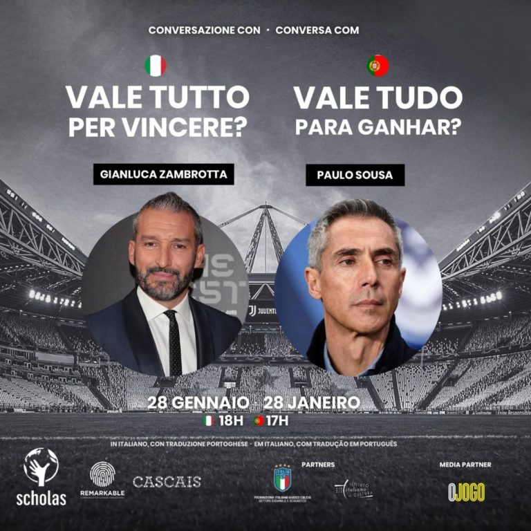 Giovedì webinar “Vale tutto per vincere?” con Zambrotta e Sousa