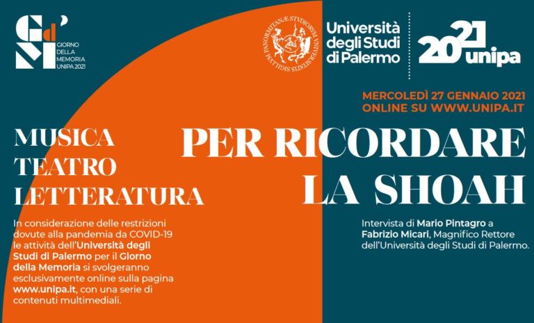 Shoah, l’Università di Palermo celebra online il Giorno della Memoria