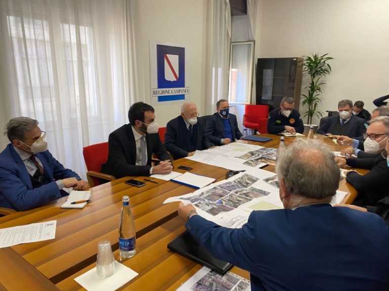 Frana Amalfi, ripristino in 90 giorni con fondi regione Campania